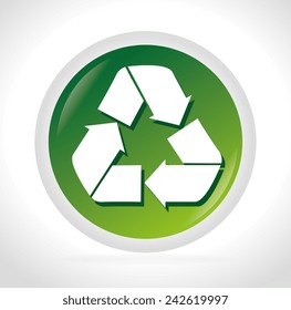 Ecology design over white background, vector illustration.