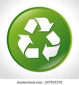 Ecology design over white background, vector illustration.