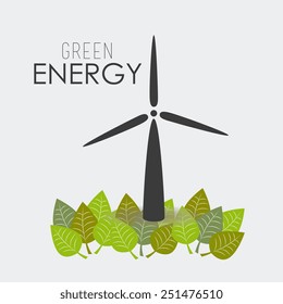 Ecology design over white background, vector illustration.