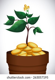 Ecology design over white background, vector illustration.