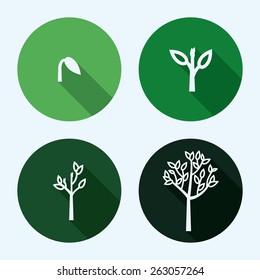 Ecology design over white background, vector illustration.