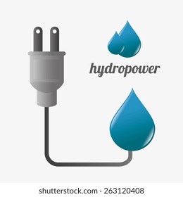 Ecology design over white background, vector illustration.