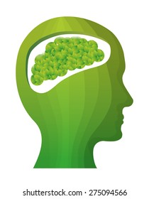 Ecology design over white background, vector illustration.