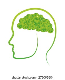 Ecology design over white background, vector illustration.
