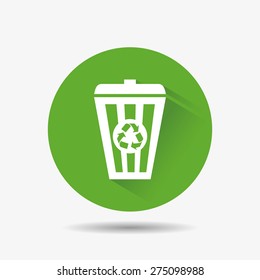 Ecology design over white background, vector illustration.