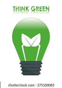 Ecology design over white background, vector illustration.
