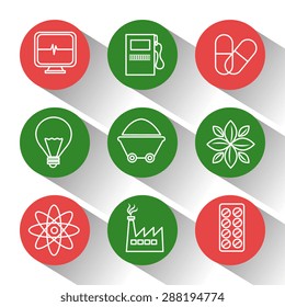 Ecology design over white background, vector illustration.