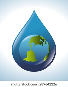 Ecology design over white background, vector illustration.