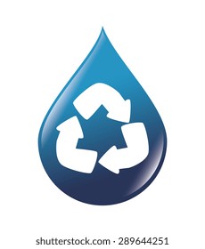 Ecology design over white background, vector illustration.