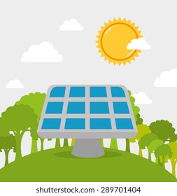 Ecology design over white background, vector illustration.