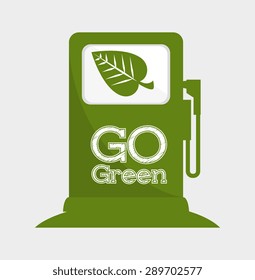 Ecology design over white background, vector illustration.