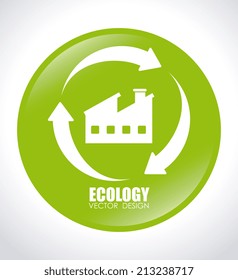Ecology design over white background,vector illustration
