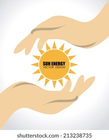 Ecology design over white background,vector illustration