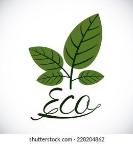 Ecology design over white background,vector illustration