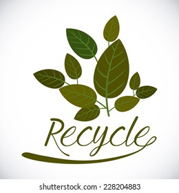 Ecology design over white background,vector illustration