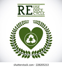 Ecology design over white background,vector illustration