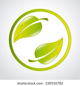 Ecology design over white background,vector illustration