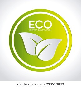 Ecology design over white background,vector illustration