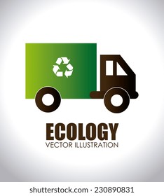 Ecology design over white background,vector illustration
