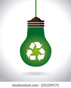 Ecology design over white background,vector illustration