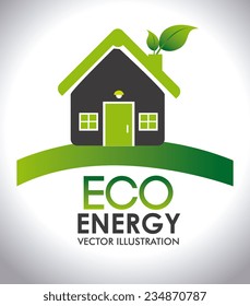 Ecology design over white background,vector illustration.
