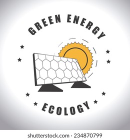 Ecology design over white background,vector illustration.
