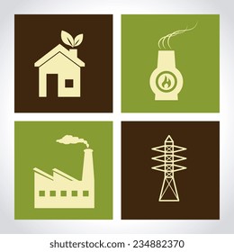 Ecology design over white background,vector illustration.