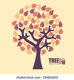 Ecology design over yellow background, vector illustration
