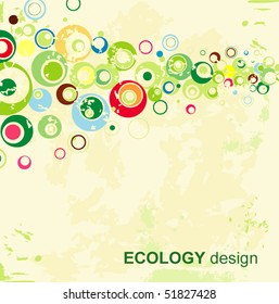 Ecology design. Vector.