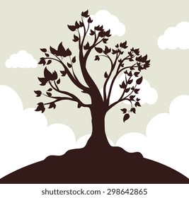 Ecology digital design, vector illustration eps 10.
