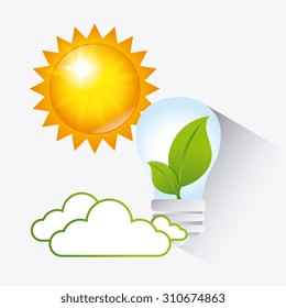 Ecology digital design, vector illustration eps 10.