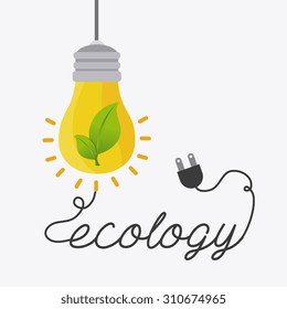 Ecology digital design, vector illustration eps 10.