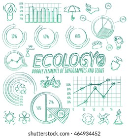 Ecology Doodle Infographic Elements
