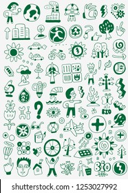 ecology doodle set