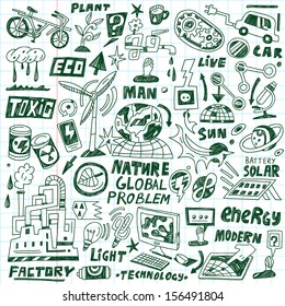 ecology  - doodles set