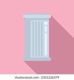 Ecology drink icon flat vector. Water filter. Tank system