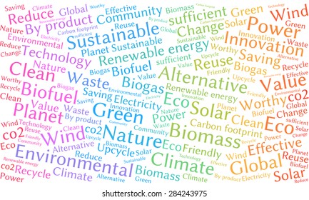 Ecology Earth concept word collage. 