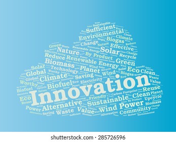 Ecology Earth concept word collage. Environmental poster design template 