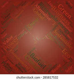Ecology Earth concept word collage. Environmental poster design template 