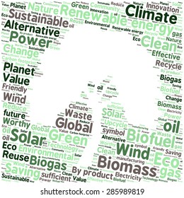 Ecology Earth concept word collage