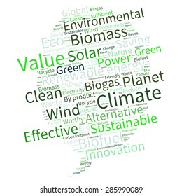 Ecology Earth concept word collage. Environmental poster design template 