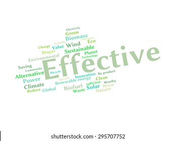Ecology Earth concept word collage. Environmental poster design template 