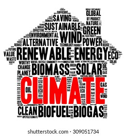Ecology Earth concept word collage. Environmental poster design template