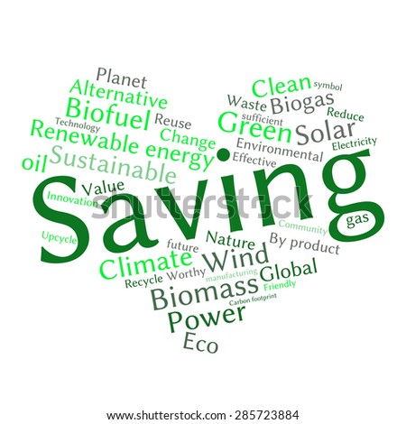 ecology earth concept word collage environmental stock vector