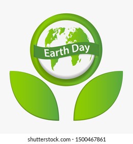 Ecology earth day concept and environment With Eco-Friendly Ideas,Vector Illustration
