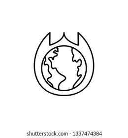 ecology, earth day, global, warming icon. Element of mother earth day icon. Thin line icon for website design and development, app development. Premium icon