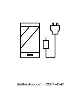 ecology, earth day, smartphone, technology icon. Element of mother earth day icon. Thin line icon for website design and development, app development. Premium icon