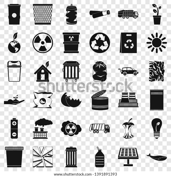 Ecology in earth icons set.\
Simple style of 36 ecology in earth vector icons for web for any\
design
