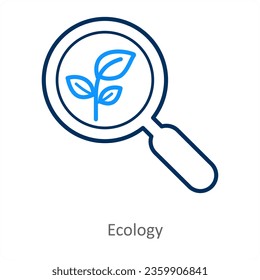 ecology and eco icon concept