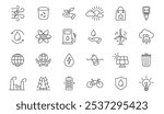 Ecology or Eco Icons Set. Icons for  green technology. Design elements for you projects. Vector illustration